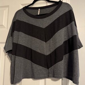 Sweet Claire Charcoal and Black Top